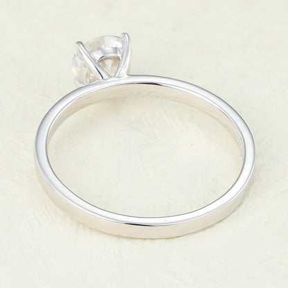 Round Solitaire Lab-Grown Diamond Engagement Ring