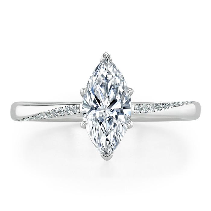 1.0 CT Marquise Cut Solitaire Moissanite Engagement Ring 1