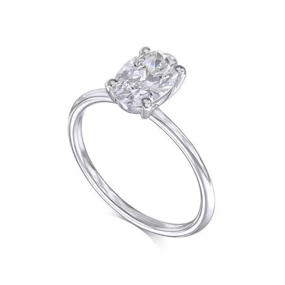 Oval Solitaire Lab Grown Diamond Engagement Ring