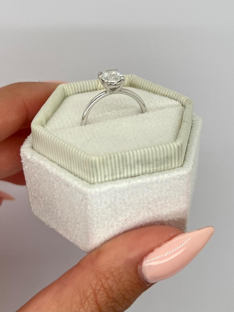 Oval Solitaire Lab Grown Diamond Engagement Ring