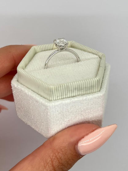 Oval Solitaire Lab Grown Diamond Engagement Ring