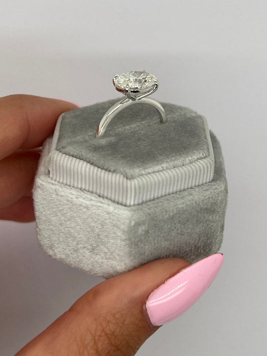 Oval Solitaire Lab Grown Diamond Engagement Ring