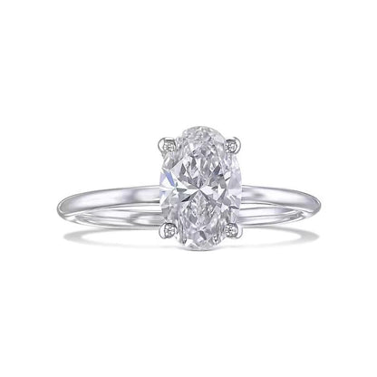 Oval Solitaire Lab Grown Diamond Engagement Ring