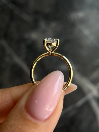 Pear Solitaire Lab Grown Diamond Engagement Ring