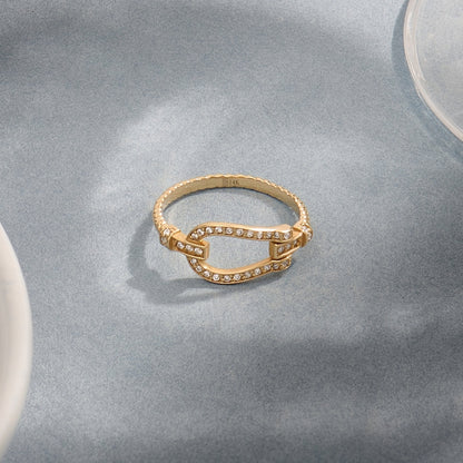 0.70 TCW Round Shaped Moissanite Eternity Horse Charm Wedding Band