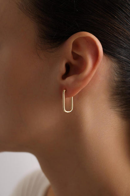 Rectangle Hoop Earrings