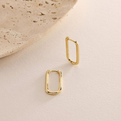 Rectangle Hoop Earrings