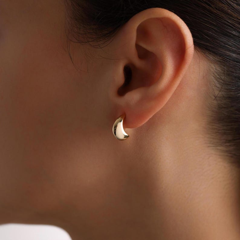 Tear Drop Stud Earrings