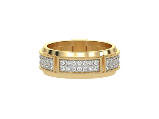 0.85 TCW Round Lab Grown Diamond Men's Wedding Band