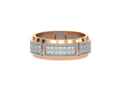 0.85 TCW Round Lab Grown Diamond Men's Wedding Band