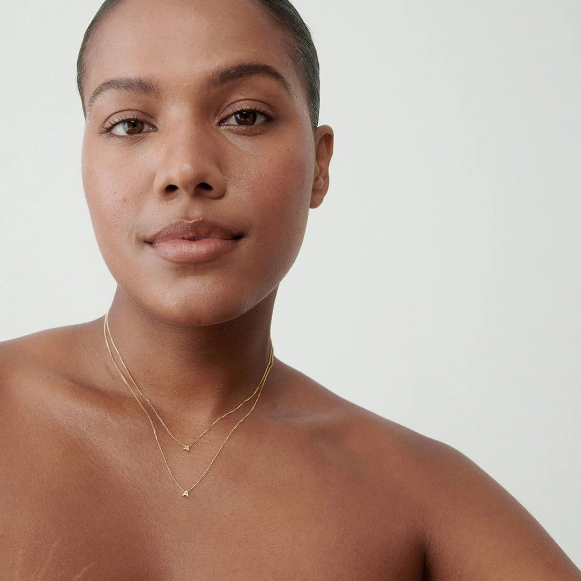 Tiny Initial Necklace