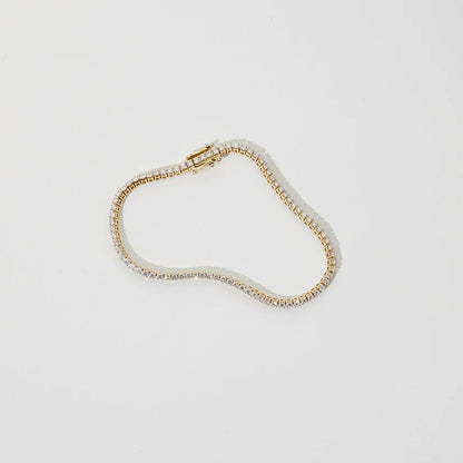 2 TCW Round Lab Grown Diamond Tennis Bracelet