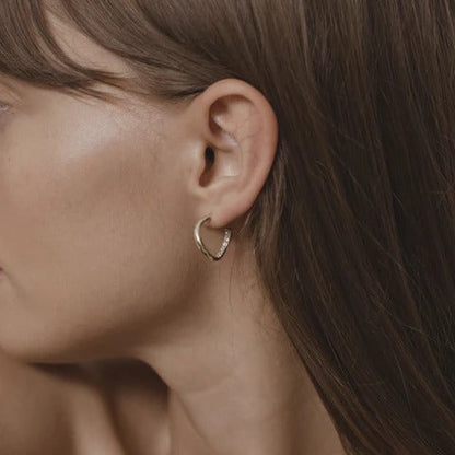 1 TCW Round Lab Grown Diamond Hoop Earrings