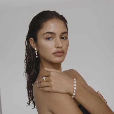 5.5 TCW Oval Lab Grown Diamond Drop Earrings