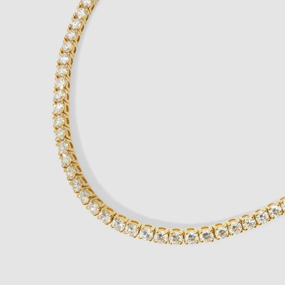 6 TCW Round Lab Grown Diamond Tennis Necklace