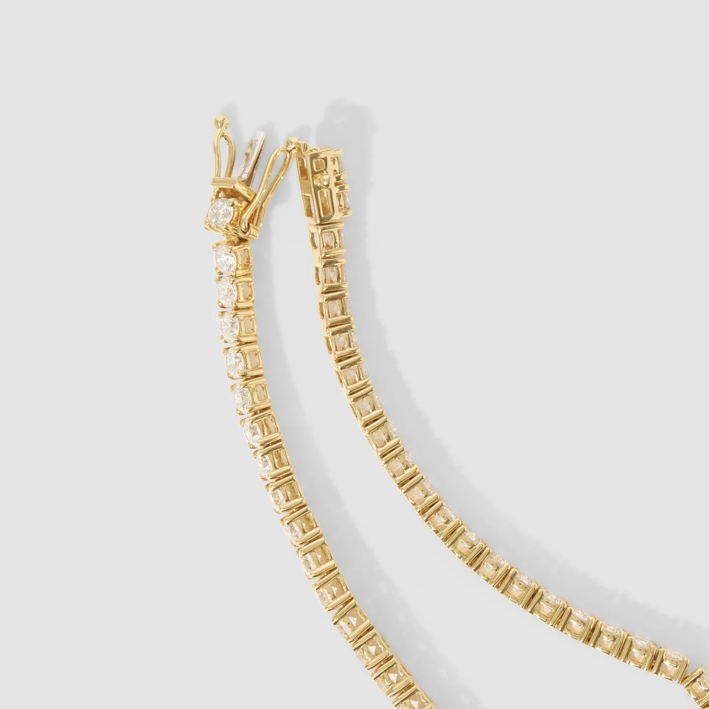 6 TCW Round Lab Grown Diamond Tennis Necklace