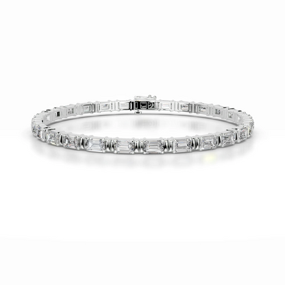 13 TCW Round Lab Grown Diamond Tennis Bracelet