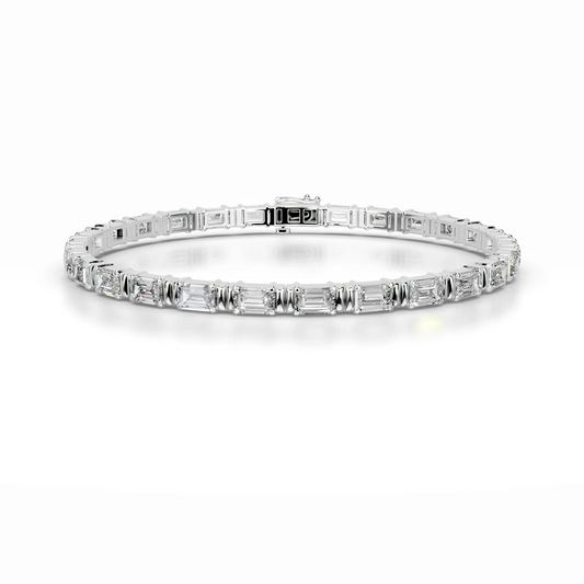 13 TCW Round Lab Grown Diamond Tennis Bracelet