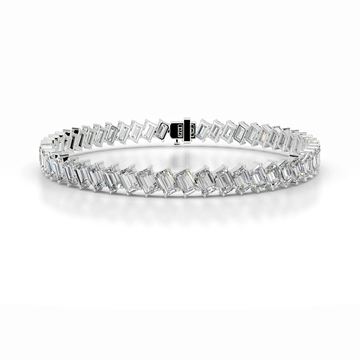 15 TCW Round Lab Grown Diamond Tennis Bracelet