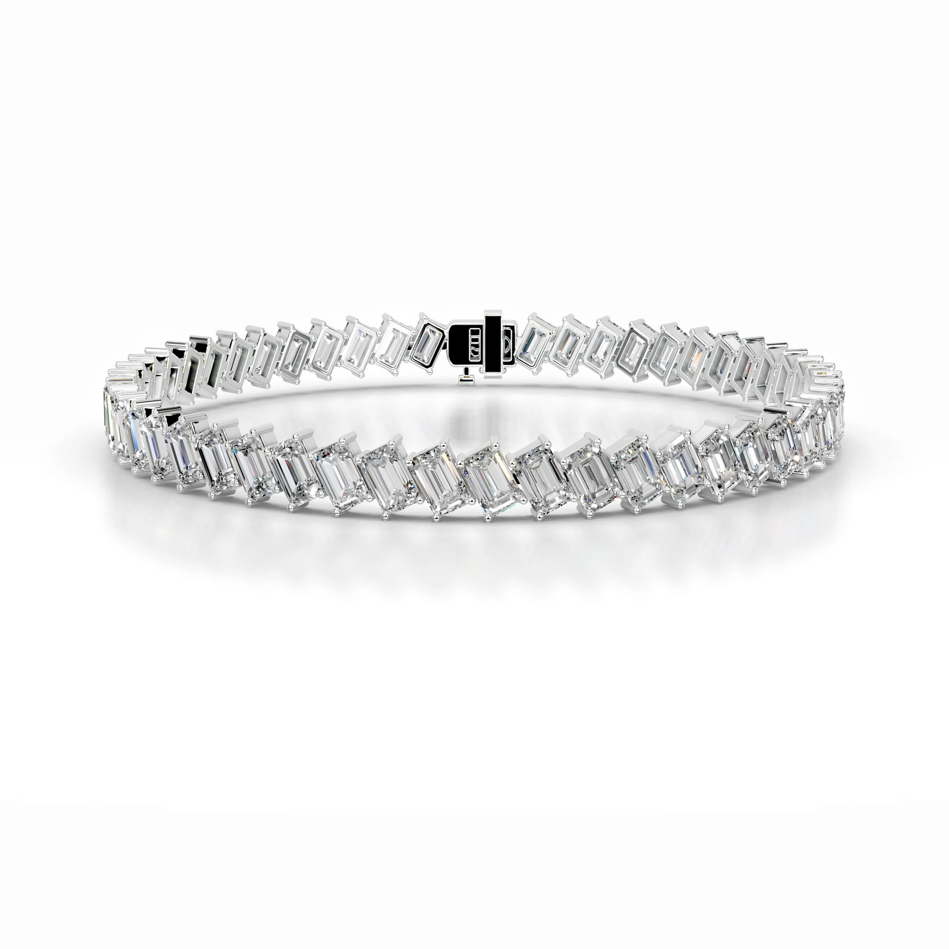 15 TCW Round Lab Grown Diamond Tennis Bracelet