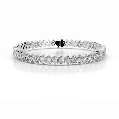 15 TCW Round Lab Grown Diamond Tennis Bracelet