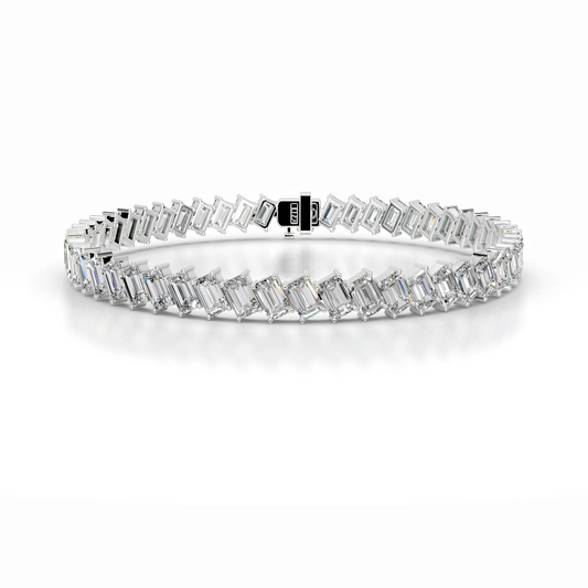 15 TCW Round Lab Grown Diamond Tennis Bracelet