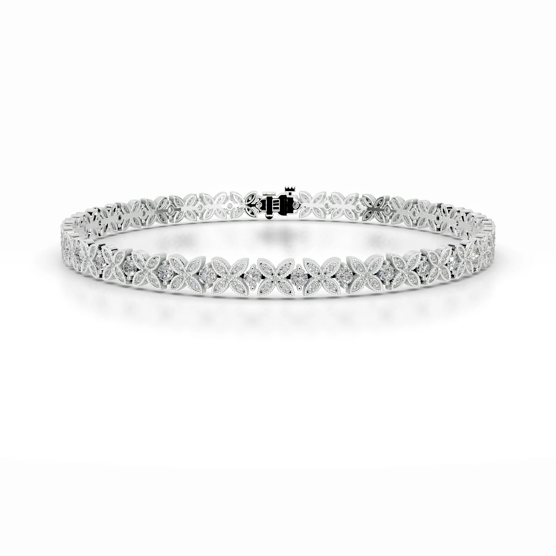 2.5 TCW Round Lab Grown Diamond Tennis Bracelet