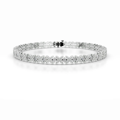 2.5 TCW Round Lab Grown Diamond Tennis Bracelet