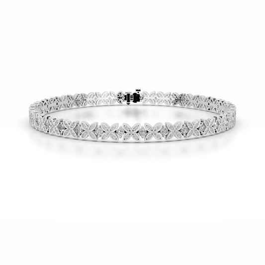 2.5 TCW Round Lab Grown Diamond Tennis Bracelet