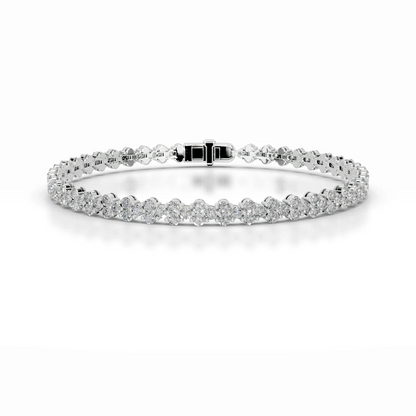 7.5 TCW Round Lab Grown Diamond Tennis Bracelet