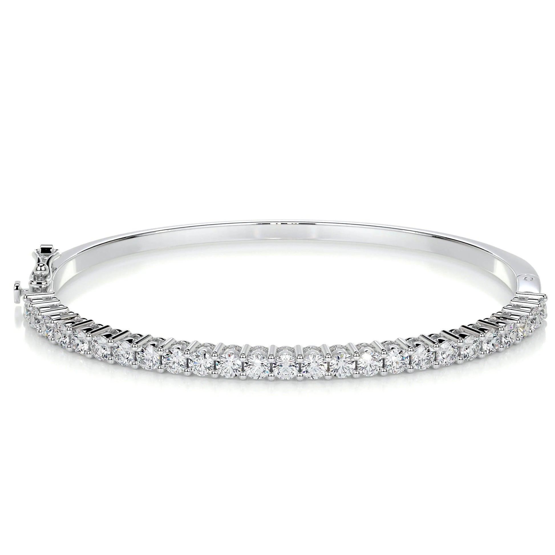 2.5 TCW Round Lab Grown Diamond Bangle Bracelet
