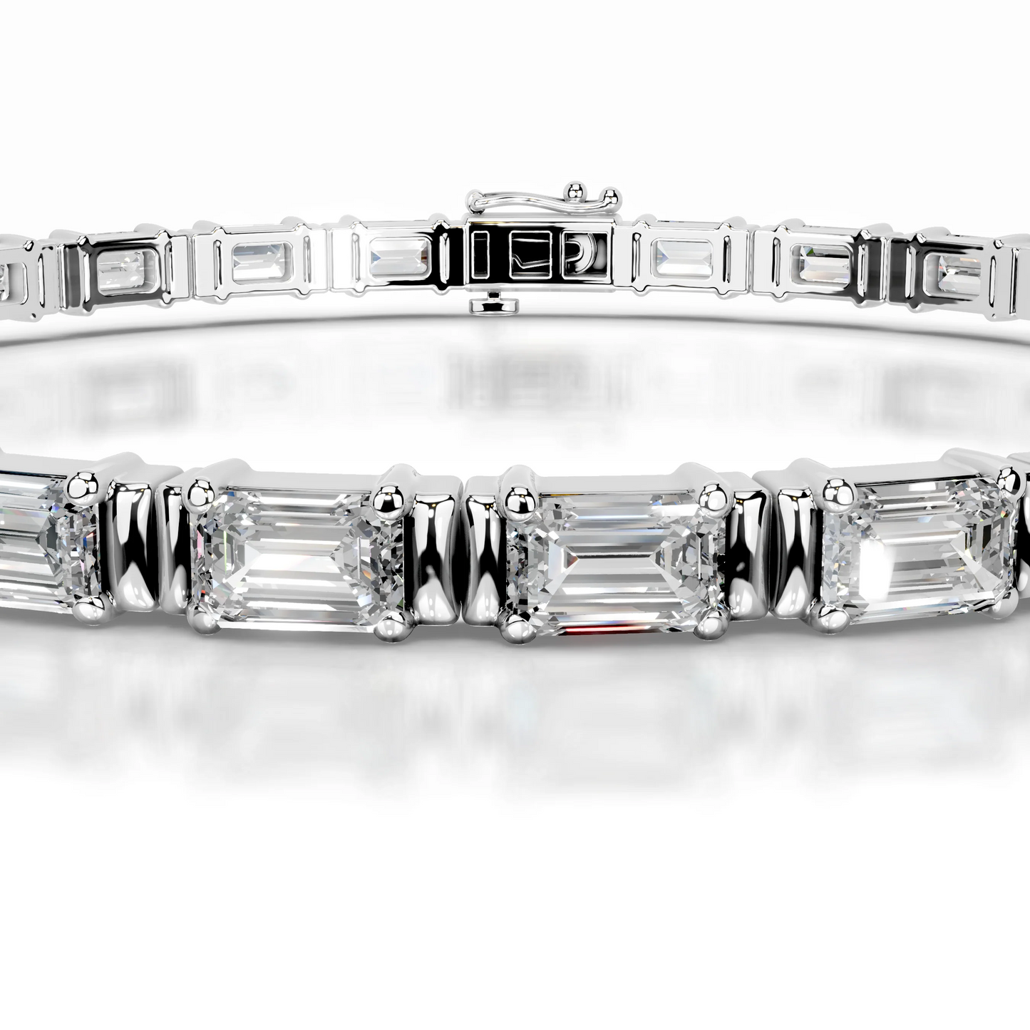 13 TCW Round Lab Grown Diamond Tennis Bracelet