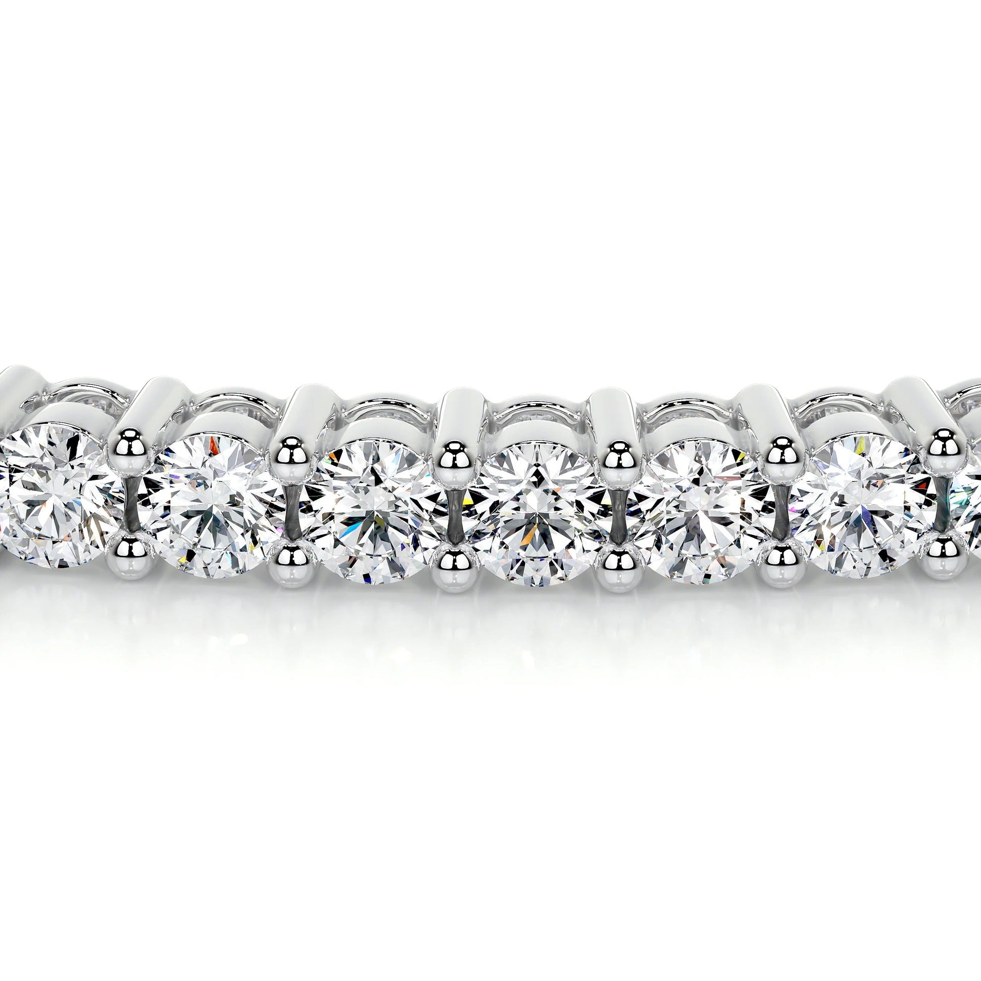 2.5 TCW Round Lab Grown Diamond Bangle Bracelet