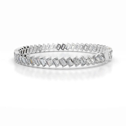 15 TCW Round Lab Grown Diamond Tennis Bracelet
