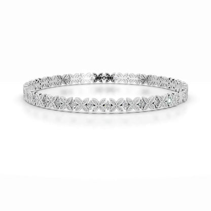 2.5 TCW Round Lab Grown Diamond Tennis Bracelet
