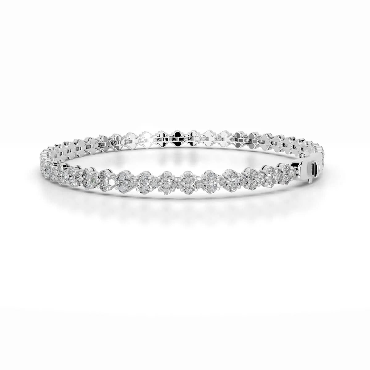 7.5 TCW Round Lab Grown Diamond Tennis Bracelet