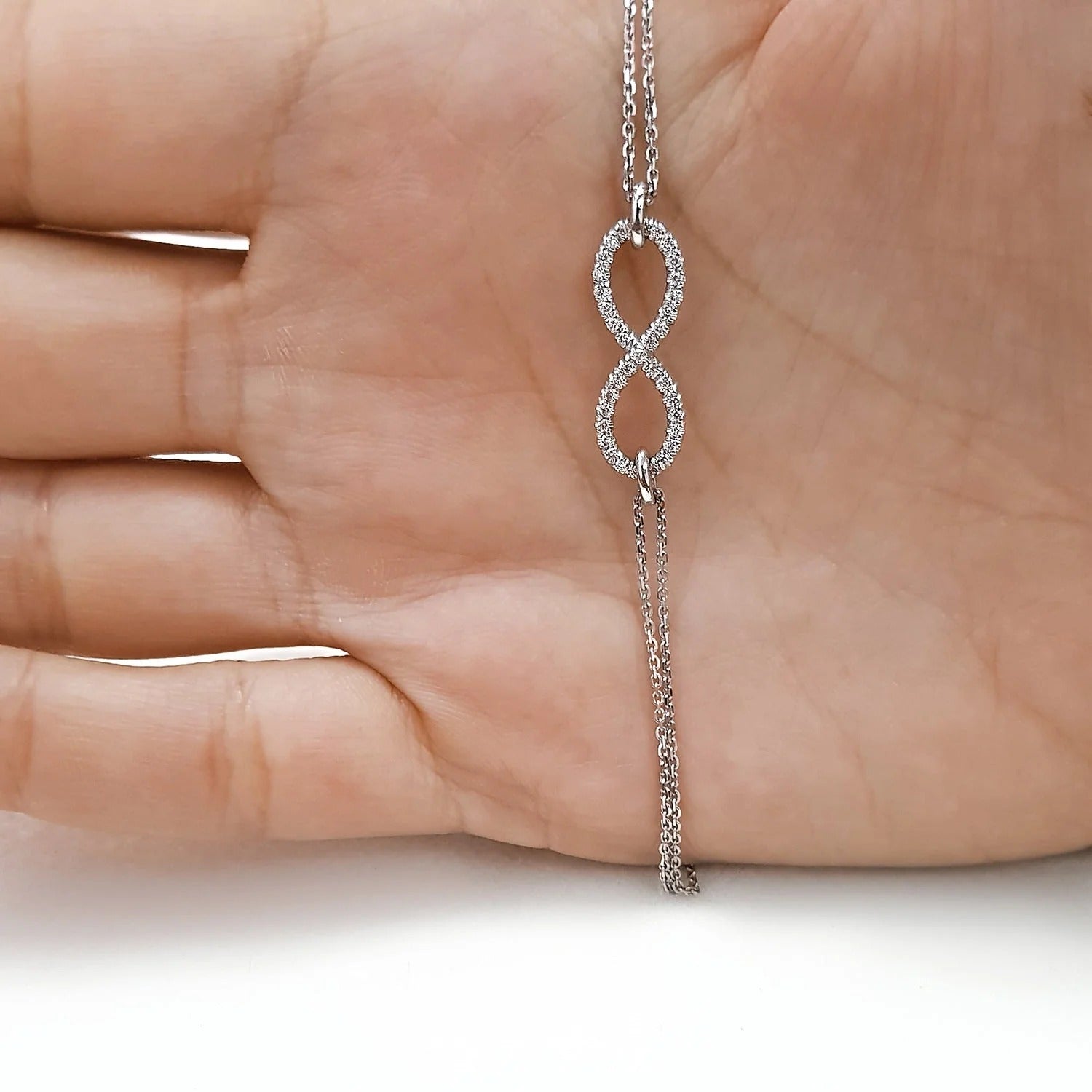 0.25 TCW Round Lab Grown Diamond Tennis Bracelet