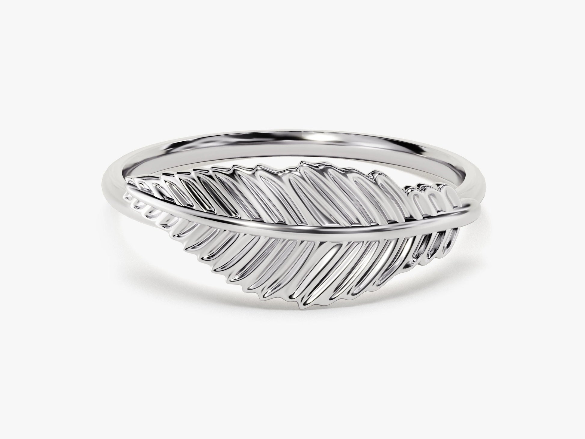 Feather Wedding Band