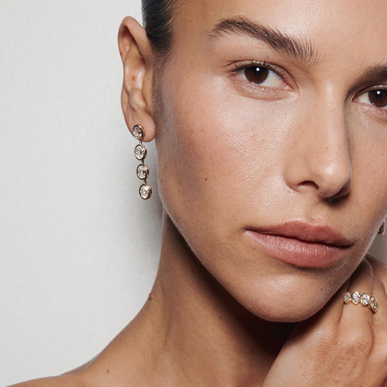 5.5 TCW Oval Lab Grown Diamond Drop Earrings