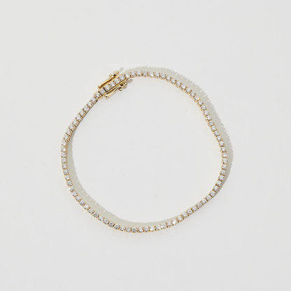 2 TCW Round Lab Grown Diamond Tennis Bracelet