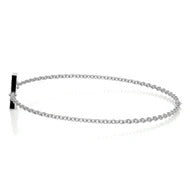 0.3 TCW Round Lab Grown Diamond Initial Bracelet