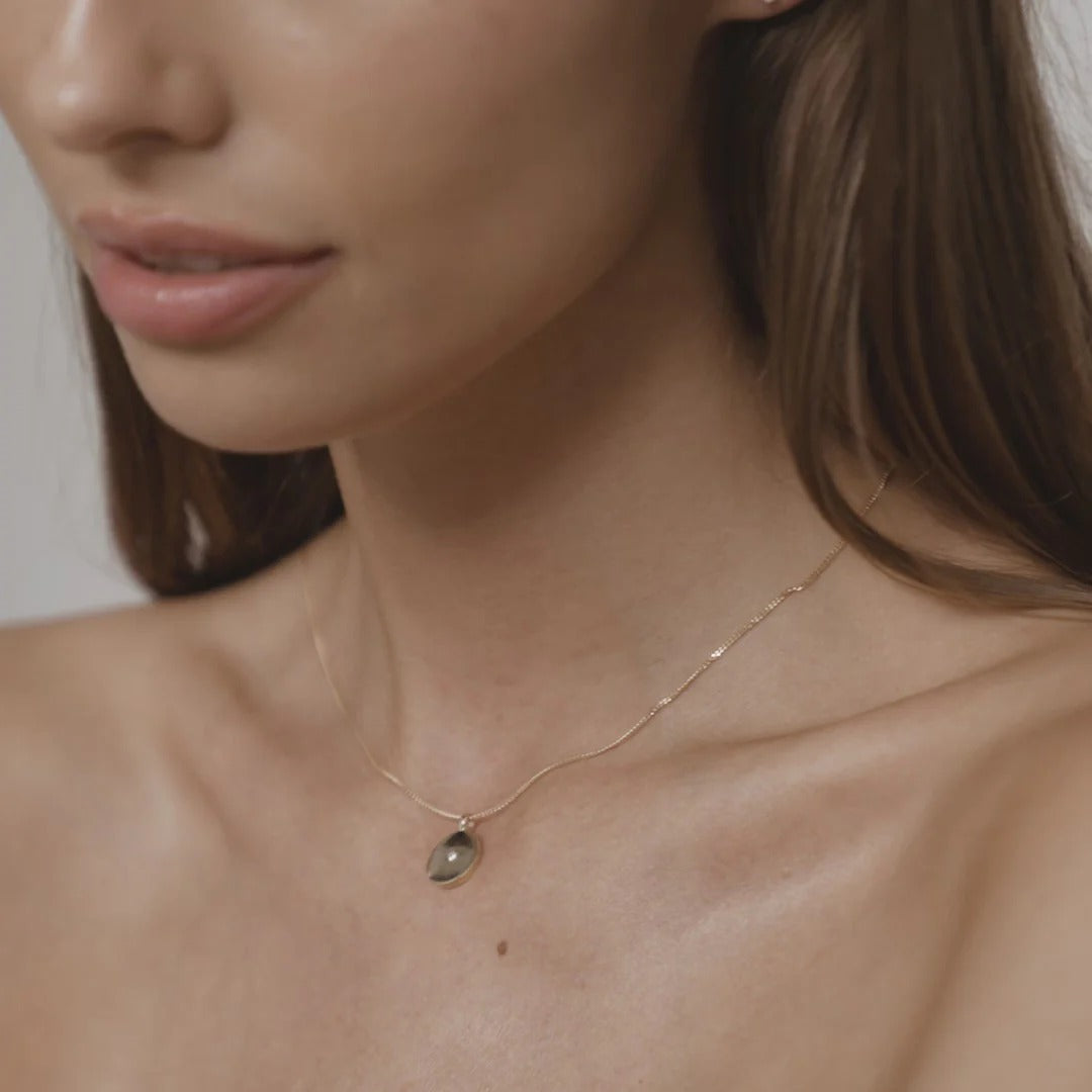 0.3 TCW Round Lab Grown Diamond Solitaire Necklace