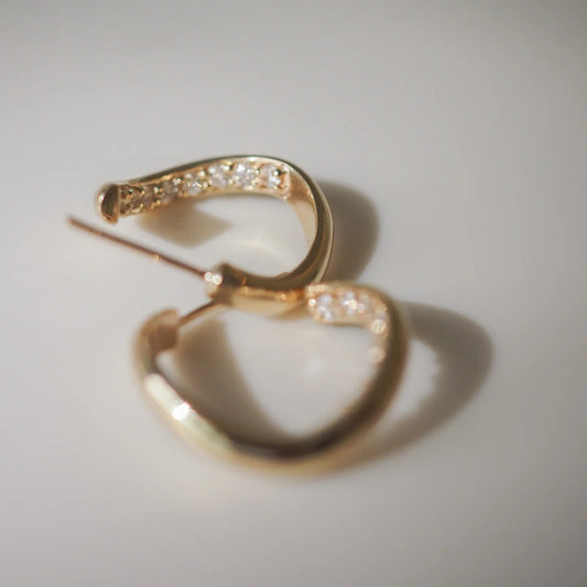 1 TCW Round Lab Grown Diamond Hoop Earrings