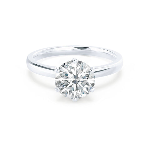 1.50 CT Round Shaped Moissanite Solitaire Engagement Ring 8