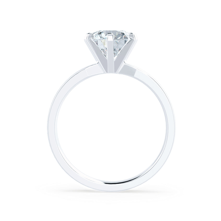 1.50 CT Round Shaped Moissanite Solitaire Engagement Ring 9