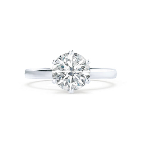 1.50 CT Round Shaped Moissanite Solitaire Engagement Ring 11