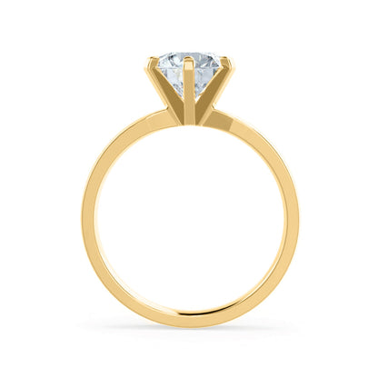 Round Solitaire Lab Grown Diamond Engagement Ring