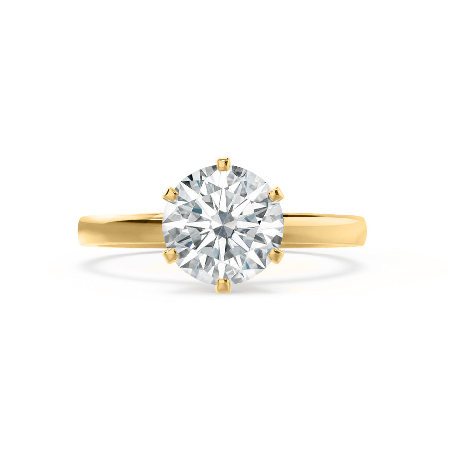 1.50 CT Round Shaped Moissanite Solitaire Engagement Ring 8