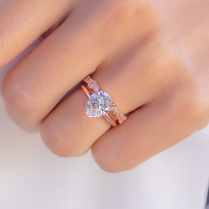Pear Hidden Halo Lab Grown Diamond Engagement Ring
