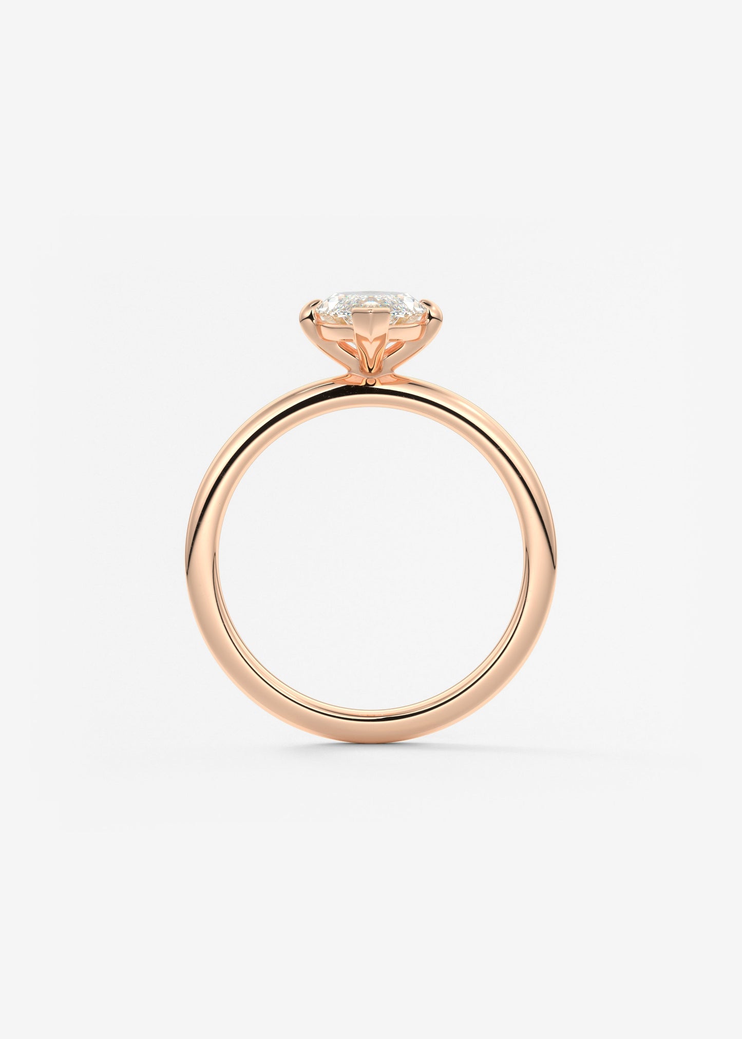 Marquise Solitaire Lab Grown Diamond Engagement Ring